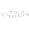 Dog Kennel Silver 430.6 ft¬≤ Steel