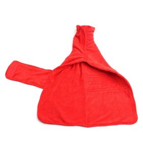 Pet Super Absorbent Quick Drying Fiber Bath Towel (Option: Red-XL)